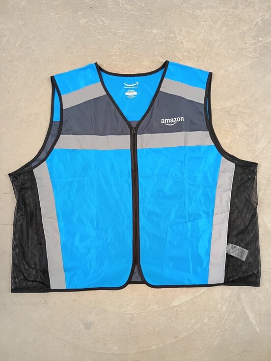 amazon prime Other - Amazon Prime Blue Reflective Work Vest Size 4XL